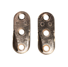 Fäste t/garderobstång Krom 2-pack